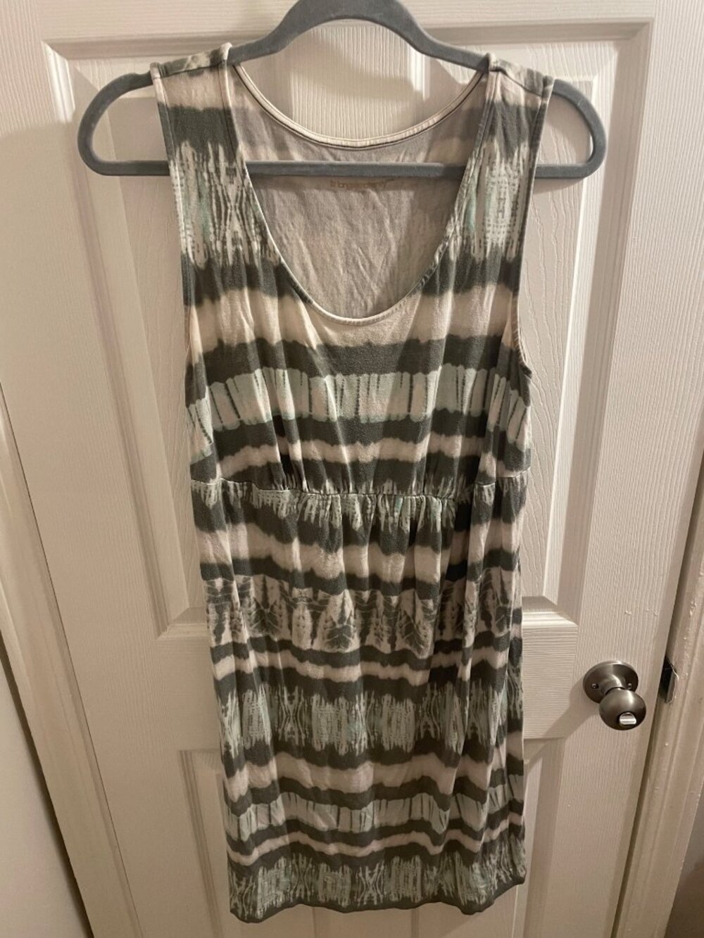 Liz Lange Maternity Tie Dye Empire Waist Dress Large Sleeveless